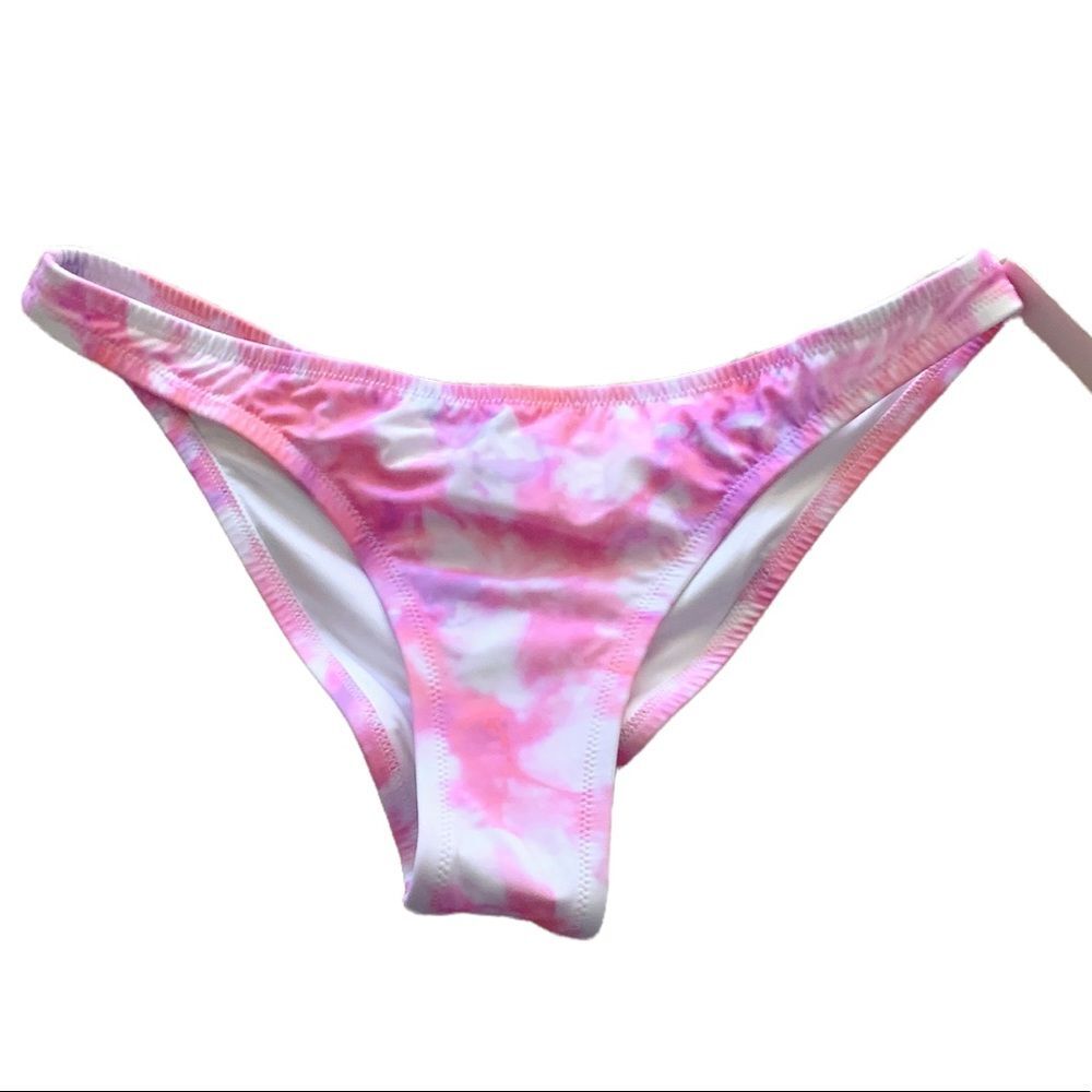 Tie-Dye High Cut Bikini Bottoms Sz L